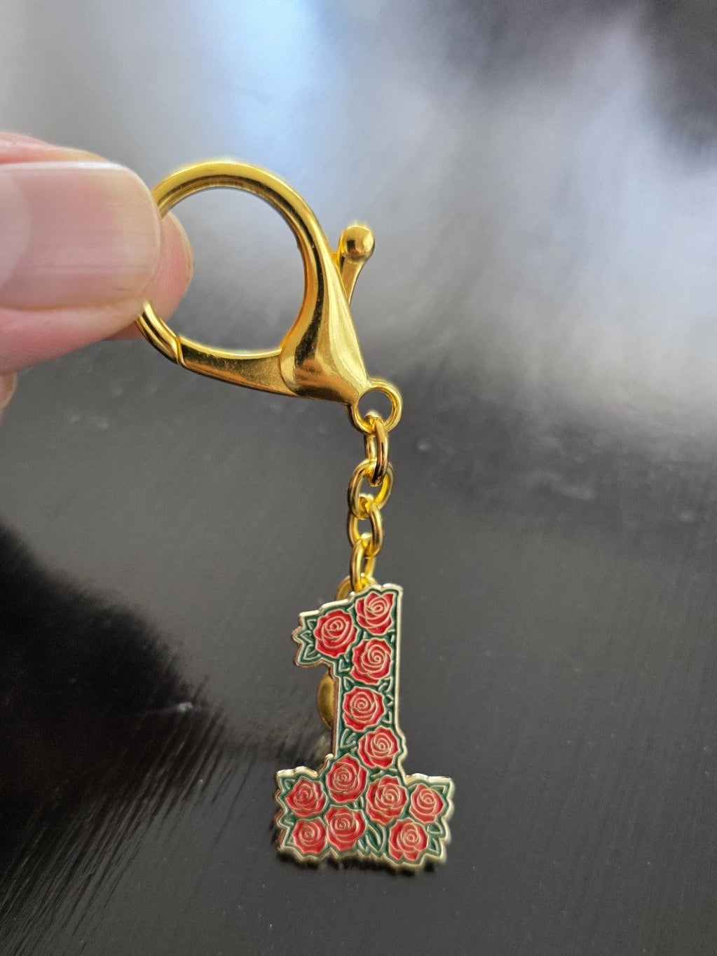 Gold Hat Pin Key Chain Converter
