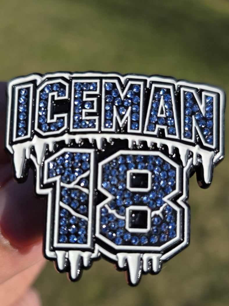 Iced Out Ice Man Hat Pin