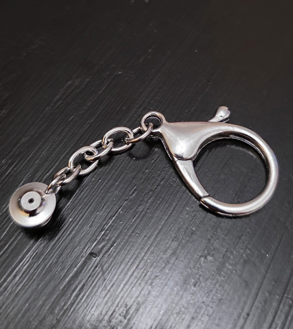 Silver Hat Pin Key Chain Converter